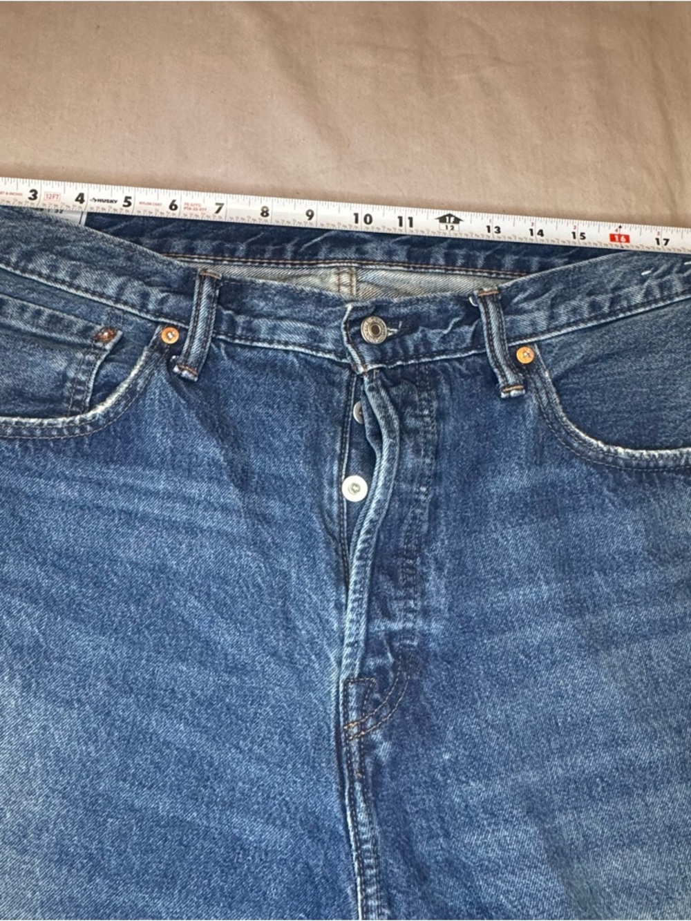 GAP 90s Loose Jeans Mens 36x32 Vintage Denim Fade - Picture 10 of 10